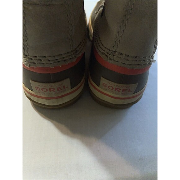 Sorel Women’s Winter Boots Size 6.5 M Tan Leather Warmth Waterproof Insulated - Picture 10 of 12
